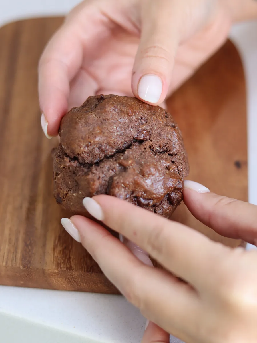 Cookie Zero da Pink recheado de chocolate